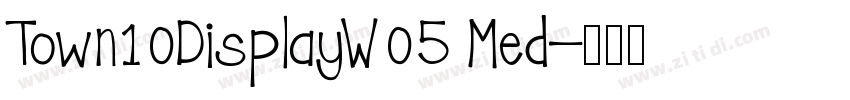 Town10DisplayW05 Med字体转换